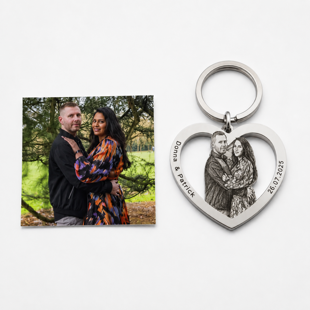 Personalisierter Foto-Schlüsselanhänger